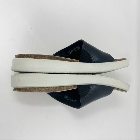 ECCO Corksphere Leather Slide Sandals - Picture 4 of 7